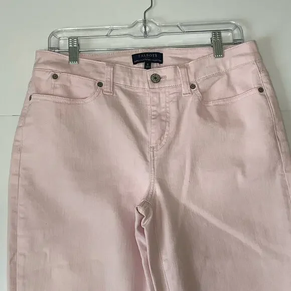 Talbots Factory Simply Flattering BOYFRIEND Jeans Size 6 Pink Denim Mid Rise - Picture 3 of 8